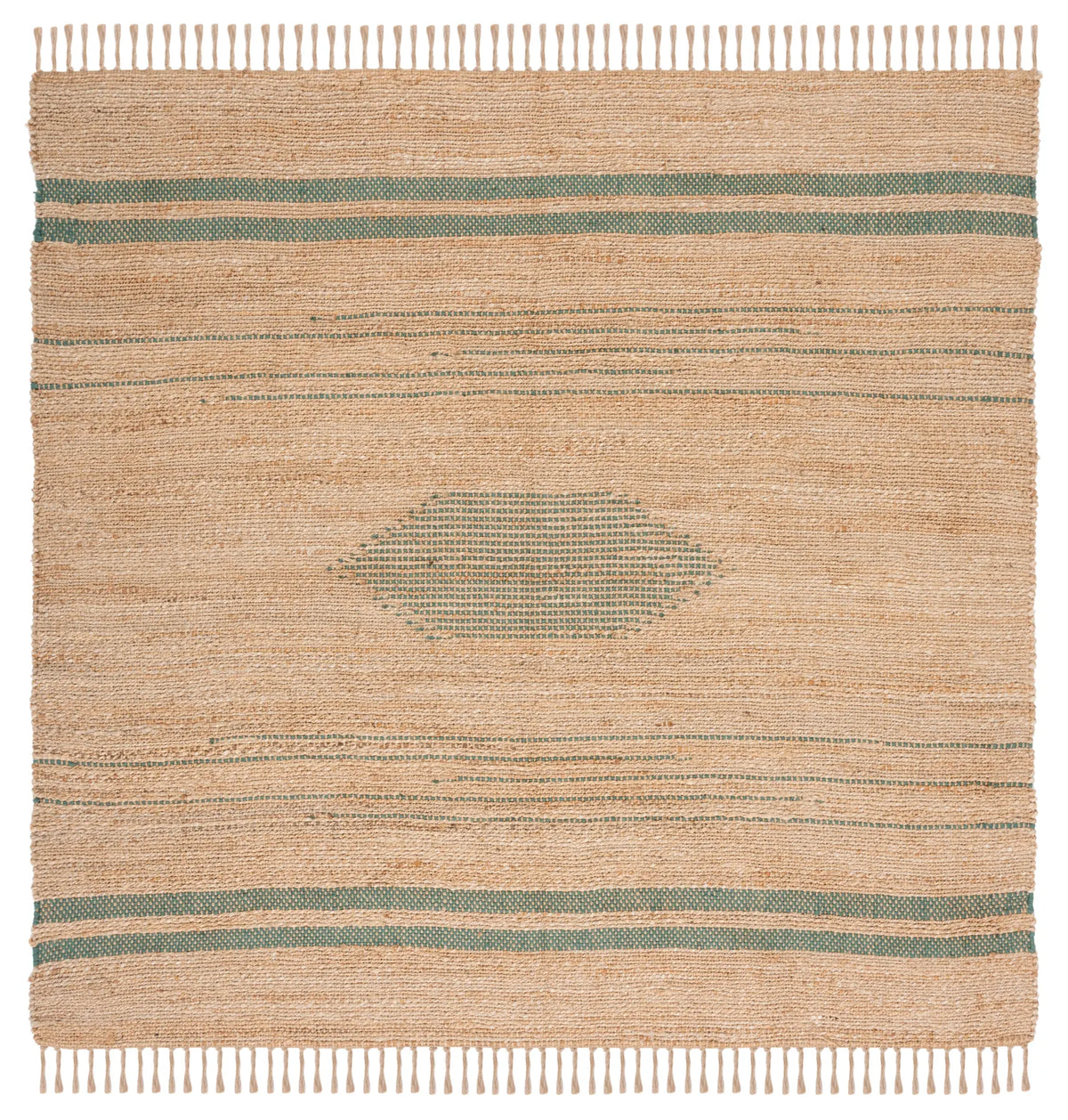 Safavieh Natural Fiber 7'-0" x 7'-0" Rug in Green / Natural