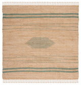Safavieh Natural Fiber 7'-0" x 7'-0" Rug in Green / Natural