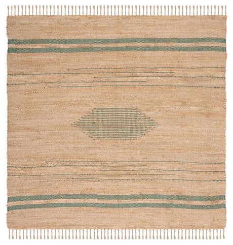 Safavieh Natural Fiber 7'-0" x 7'-0" Rug in Green / Natural