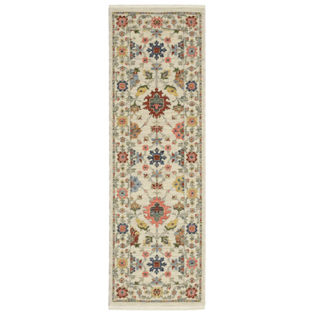 Oriental Weavers Lucca 093W1 Ivory/ Multi Rug - runner