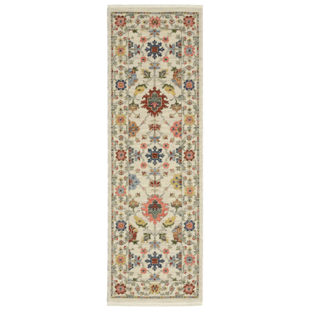 Oriental Weavers Lucca 093W1 Ivory/ Multi Rug - runner