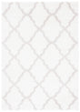 Safavieh Tahoe Shag 4'-0" x 6'-0" Rug in White / Silver