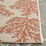Safavieh Courtyard 2'-3" x 8'-0" Rug in Beige / Terracotta