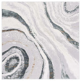 Safavieh Alenia 100 6'-7" x 6'-7" Rug in Grey / Ivory