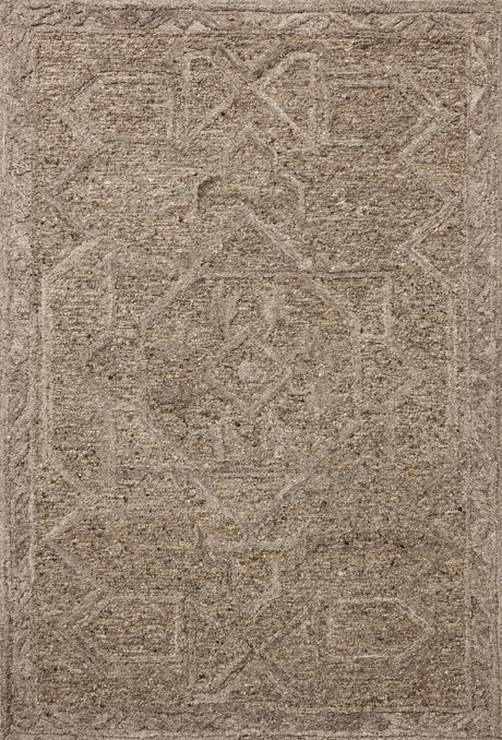 Loloi Mabel MBL-01 Traditional Hand Tufted Bark, Graphite Rug - main flat