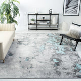 Safavieh Adirondack 10'-0" x 14'-0" Rug in Turquoise / Grey