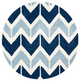Safavieh Chatham 5'-0" x 5'-0" Rug in Dark Blue / Light Blue