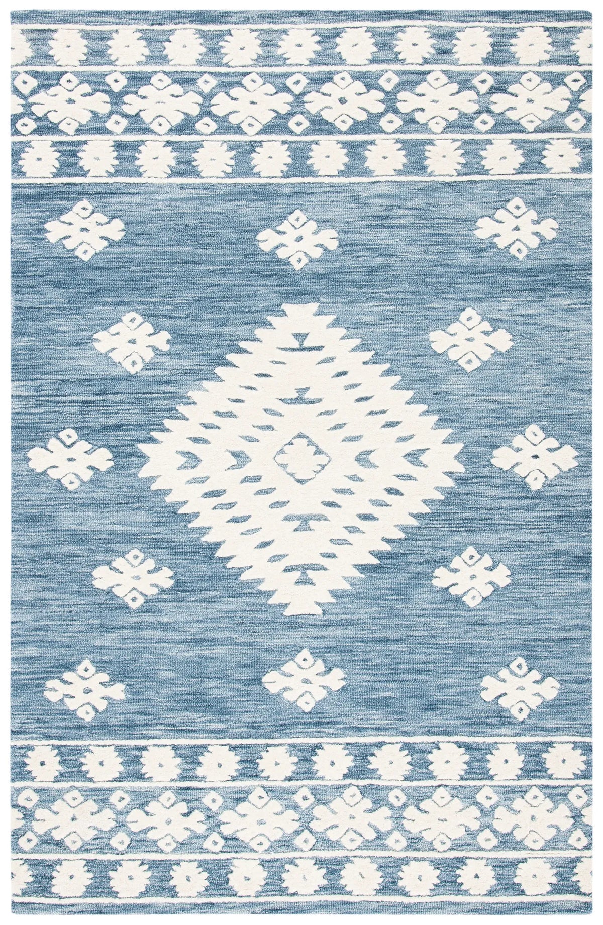 Safavieh Aspen 4'-0" x 6'-0" Rug in Navy / Ivory