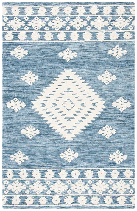 Safavieh Aspen 4'-0" x 6'-0" Rug in Navy / Ivory