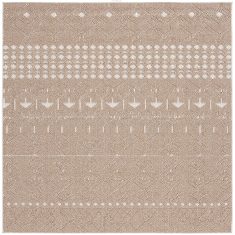 Safavieh Global 6'-7" x 6'-7" Rug in Beige / Ivory