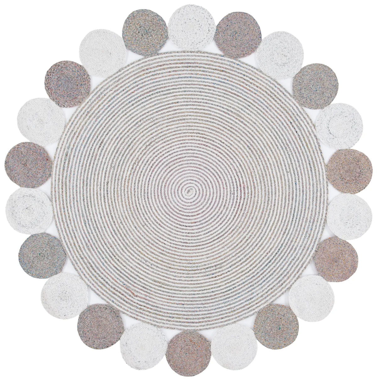 Safavieh Cape Cod 5'-0" x 5'-0" Rug in Pink / Ivory