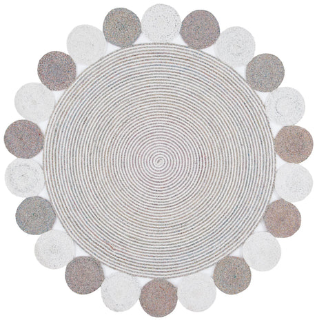 Safavieh Cape Cod 5'-0" x 5'-0" Rug in Pink / Ivory