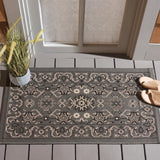 Safavieh Courtyard 2'-0" x 3'-7" Rug in Grey / Cream