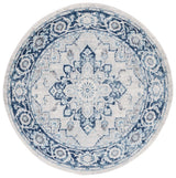 Safavieh Tulum 6'-7" x 6'-7" Rug in Ivory / Blue