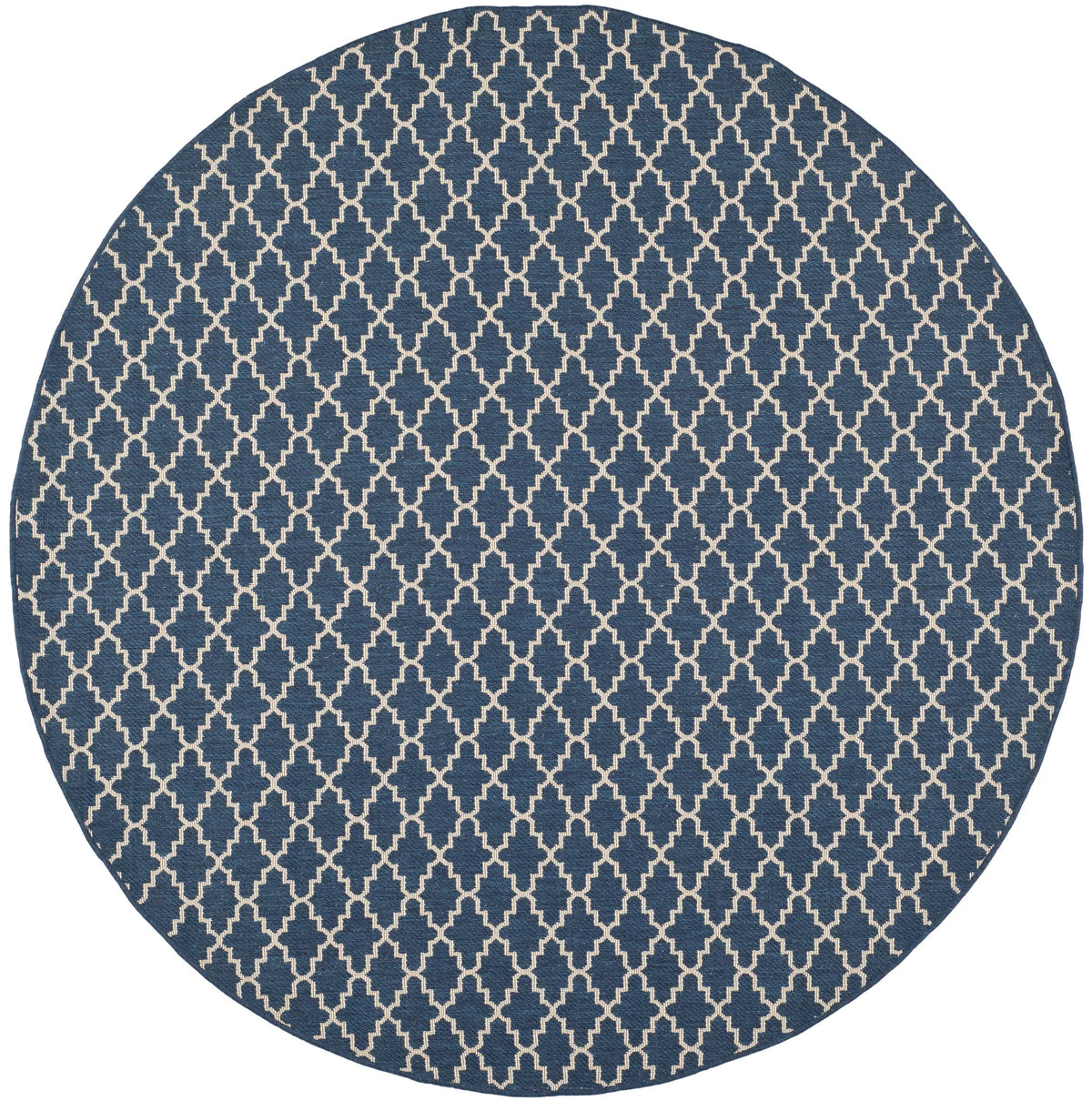 Safavieh Courtyard 6'-7" x 6'-7" Rug in Navy / Beige