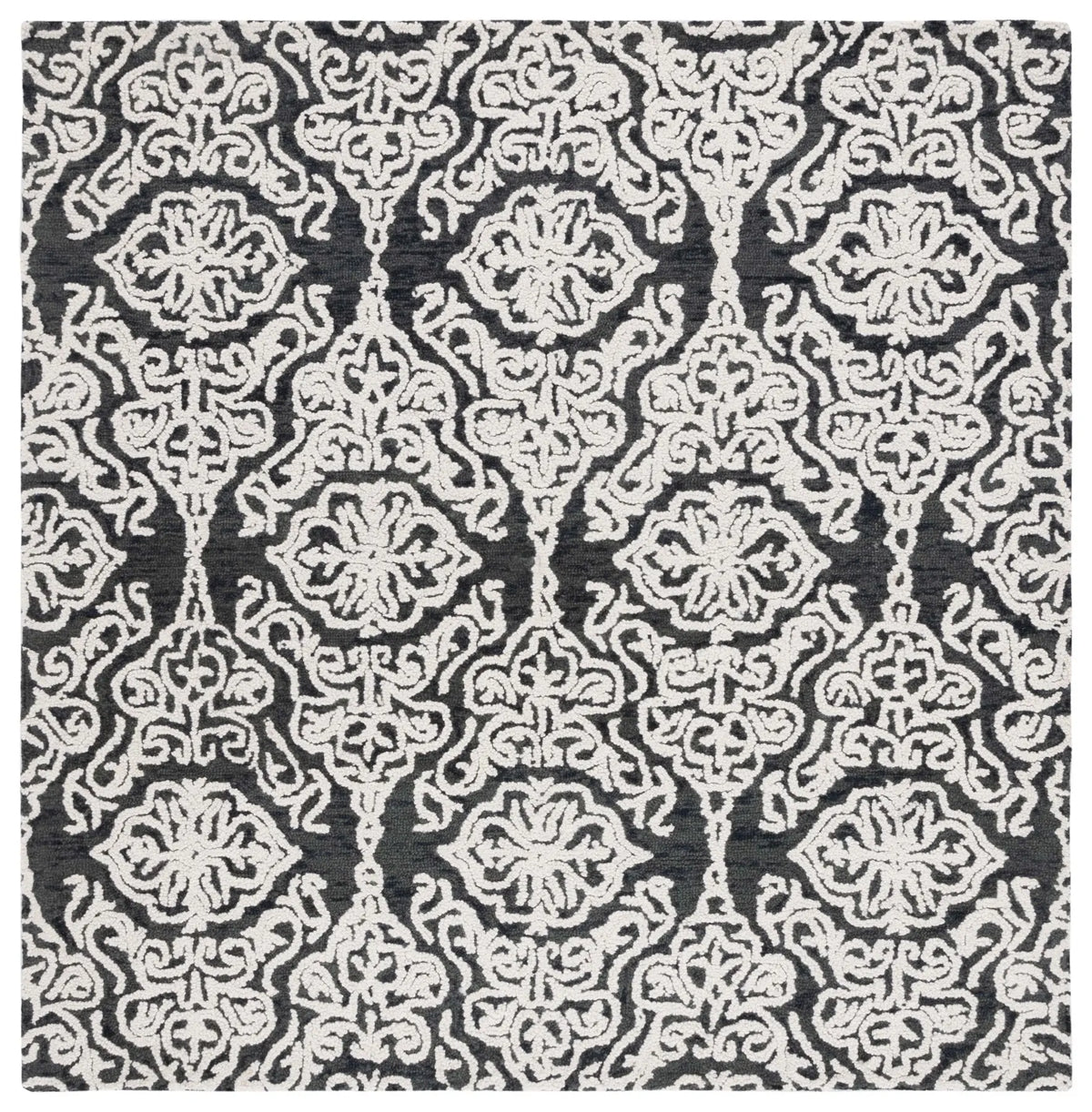 Safavieh Blossom 6'-0" x 6'-0" Rug in Black / Ivory