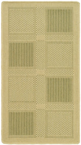 Safavieh Courtyard 2'-0" x 3'-7" Rug in Natural / Olive