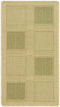 Safavieh Courtyard 2'-0" x 3'-7" Rug in Natural / Olive