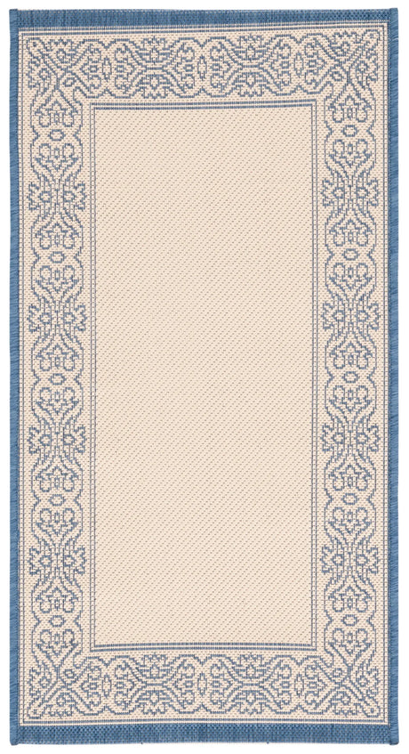 Safavieh Courtyard 2'-0" x 3'-7" Rug in Natural / Blue