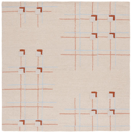 Safavieh Genre 6'-0" x 6'-0" Rug in Beige / Rust