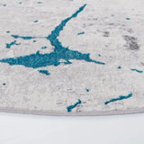 Safavieh Amelia 6'-7" x 6'-7" Rug in Grey / Aqua