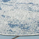Safavieh Courtyard 6'-7" x 6'-7" Rug in Grey / Navy