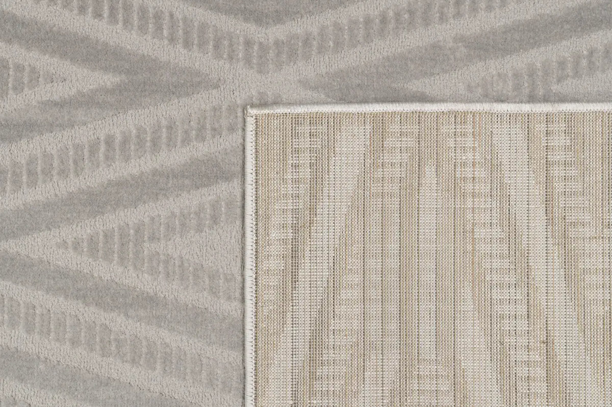 Dynamic Rugs Timeless 6925 Power Loomed Modern Grey/Light Grey Rug - Corner