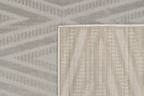 Dynamic Rugs Timeless 6925 Power Loomed Modern Grey/Light Grey Rug - Corner