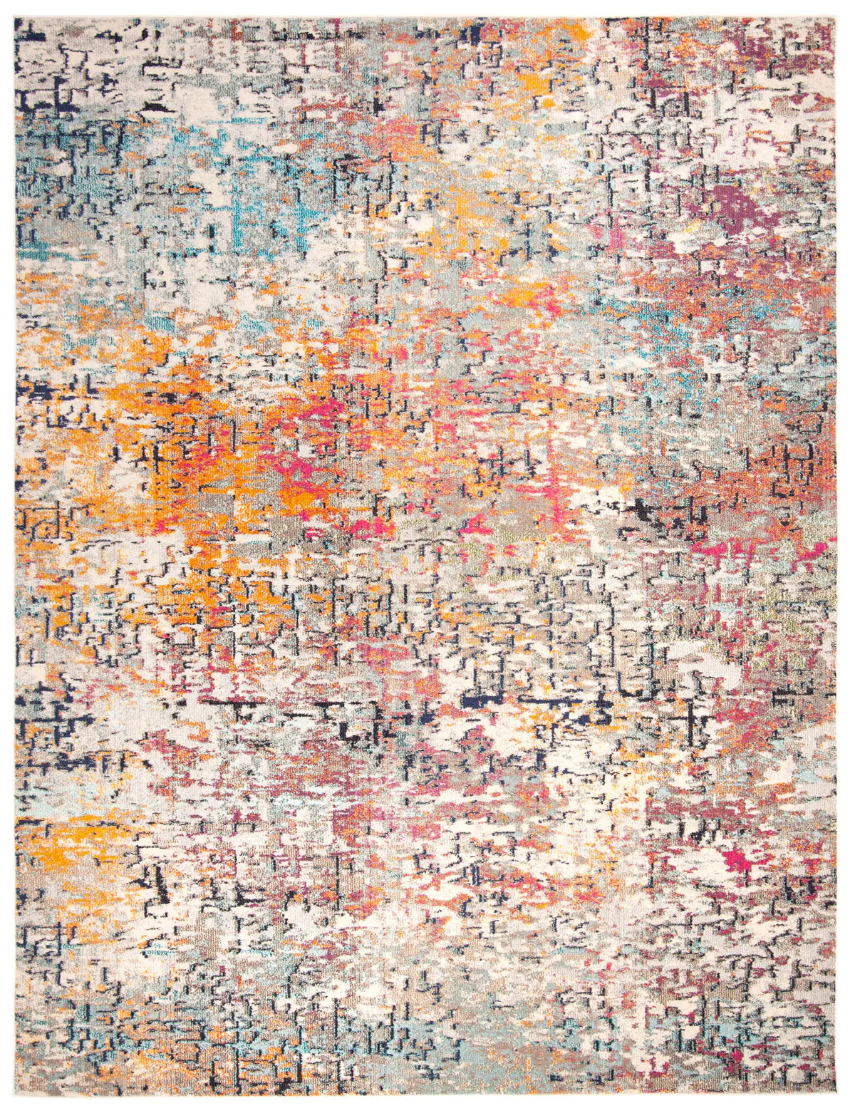 Safavieh Madison 10'-0" x 14'-0" Rug in Grey / Pink