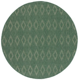 Safavieh Courtyard 6'-7" x 6'-7" Rug in Dark Green / Beige