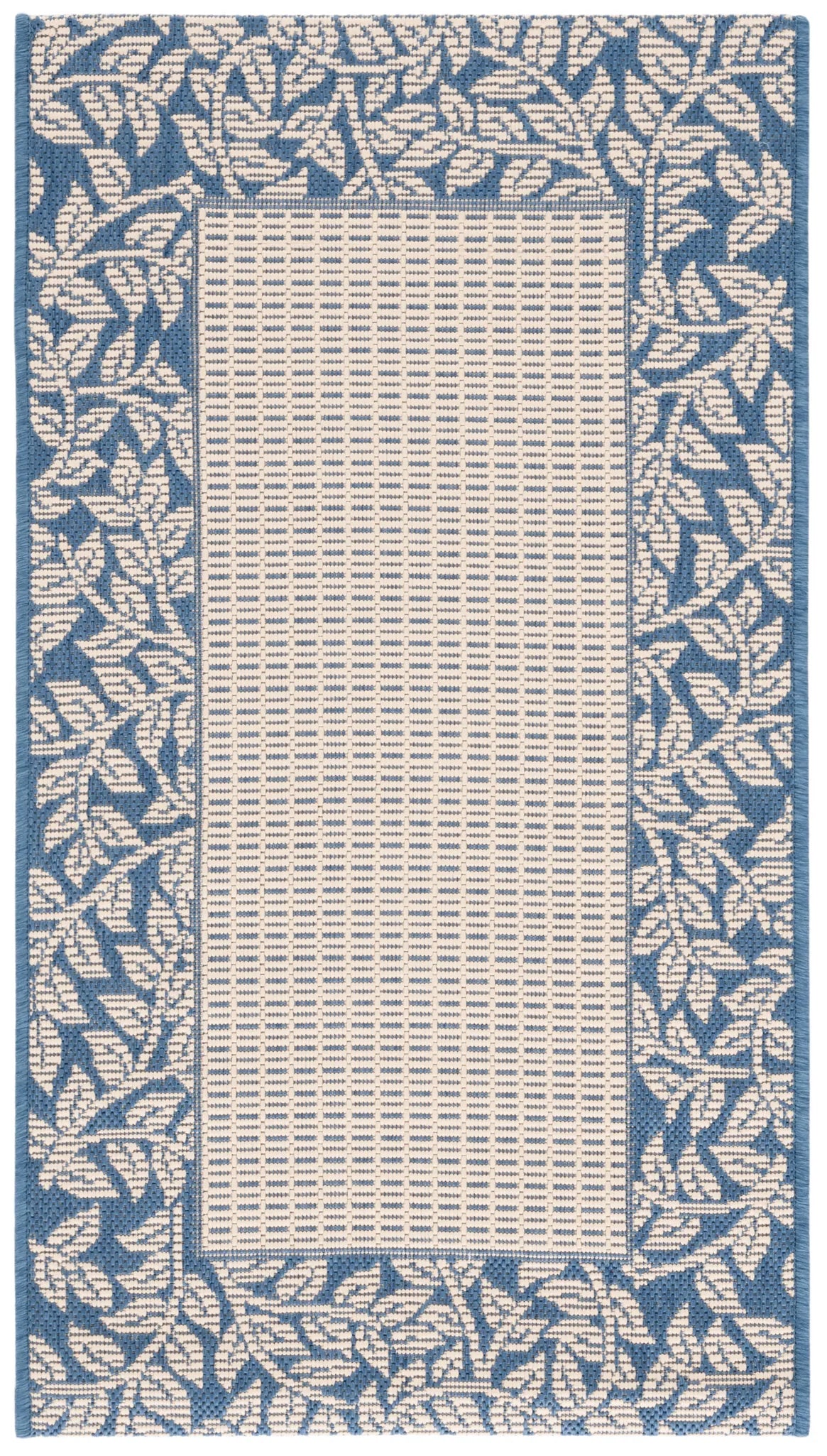 Safavieh Courtyard 2'-0" x 3'-7" Rug in Natural / Blue