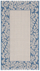 Safavieh Courtyard 2'-0" x 3'-7" Rug in Natural / Blue