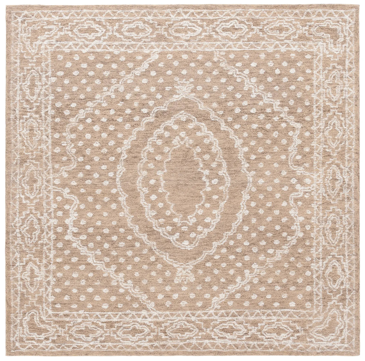 Safavieh Ebony 6'-0" x 6'-0" Rug in Ivory / Brown
