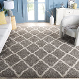 Safavieh Hudson Shag 10'-0" x 14'-0" Rug in Grey / Ivory