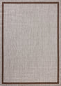Loloi Easton ESN-02 Dove / Coffee Rug - main flat