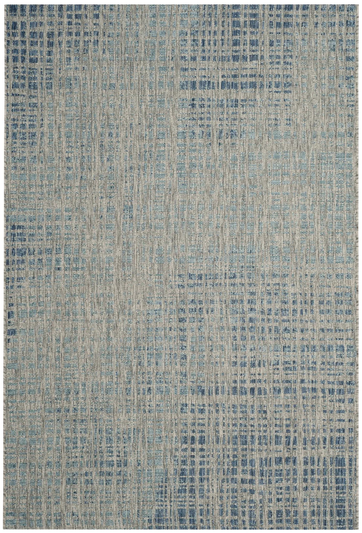 Safavieh Courtyard 5'-3" x 7'-7" Rug in Grey / Navy