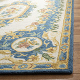 Safavieh Micro-Loop 5'-0" x 8'-0" Rug in Cream / Blue