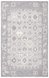 Safavieh Micro-Loop 4'-0" x 6'-0" Rug in Ivory / Grey