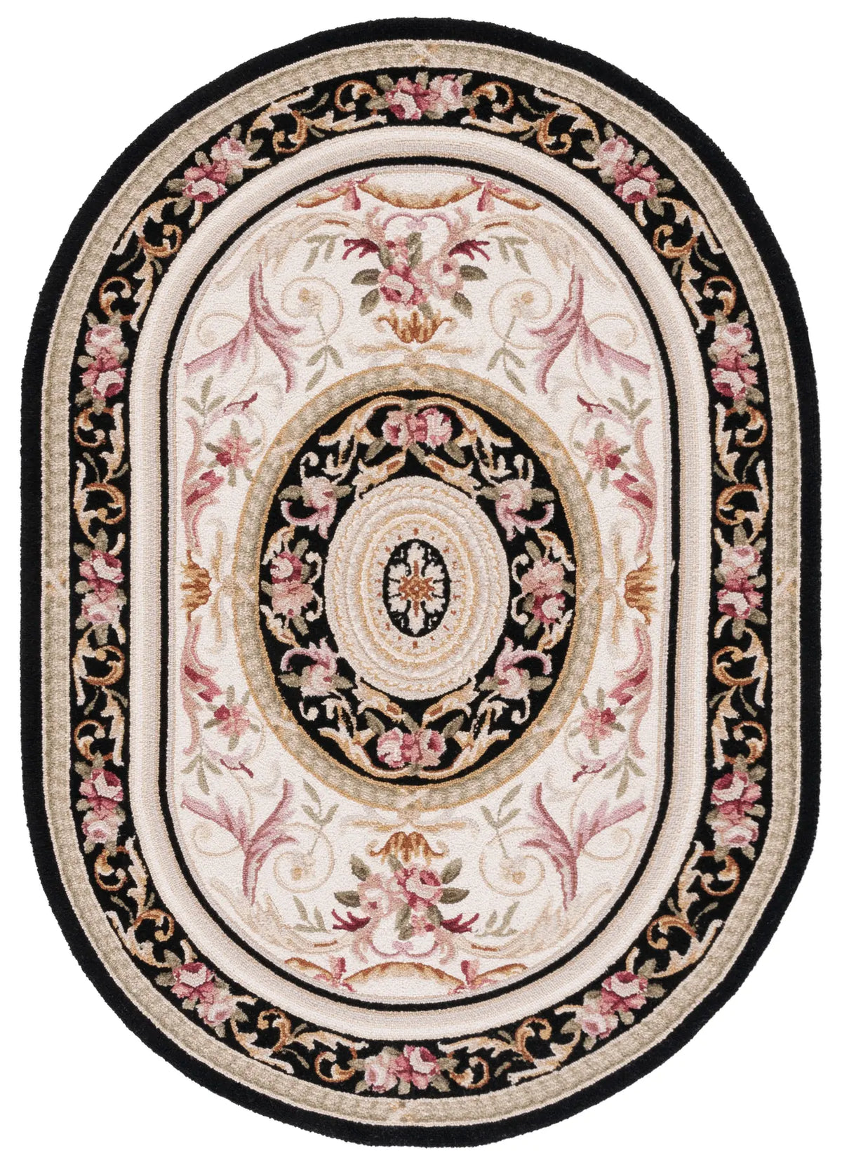 Safavieh Chelsea 4'-6" x 6'-6" Rug in Ivory / Black