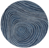 Safavieh Abstract 6'-0" x 6'-0" Rug in Blue / Ivory