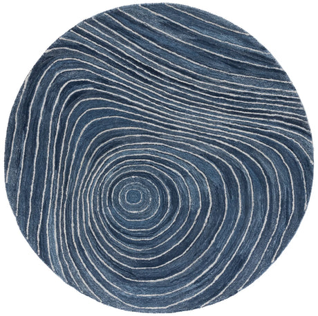 Safavieh Abstract 6'-0" x 6'-0" Rug in Blue / Ivory