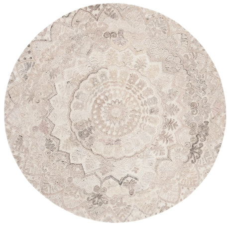 Safavieh Marquee 6'-0" x 6'-0" Rug in Beige / Ivory