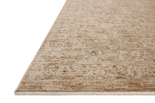 Loloi Clarisse CLS-07 Traditional Power Loomed Natural, Granite Rug - rug corner