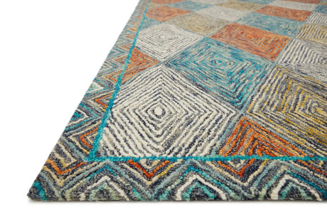 Loloi Spectrum Spe-02 Sunset/Ocean Rugs - rug corner