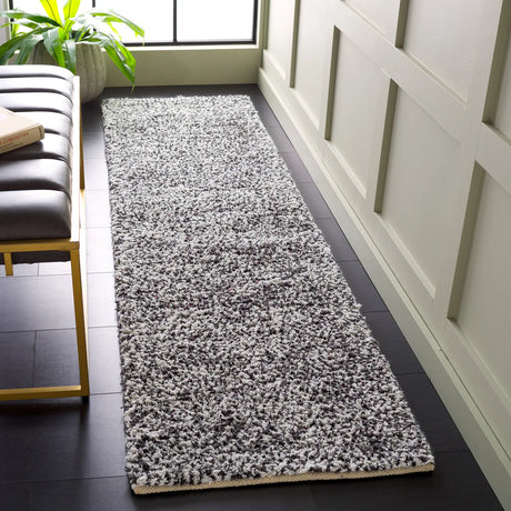 Safavieh Berber 2'-3" x 8'-0" Rug in Ivory / Black