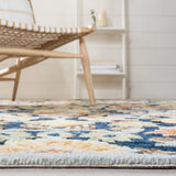 Safavieh Metro 4'-0" x 6'-0" Rug in Blue / Orange