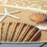 Safavieh Barbados 500 5'-3" x 5'-3" Rug in Gold / Blue