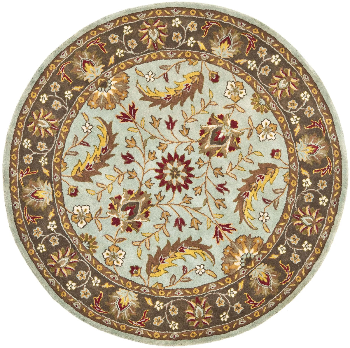 Safavieh Heritage 6'-0" x 6'-0" Rug in Blue / Brown