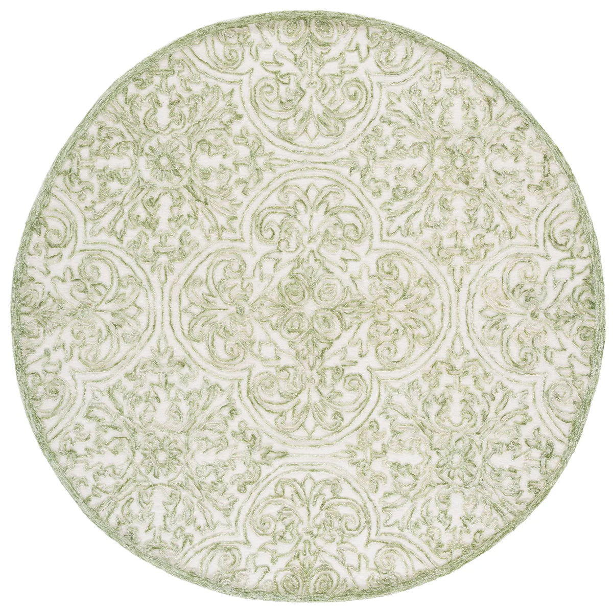 Safavieh Martha Stewart 6'-0" x 6'-0" Rug in Ivory / Green