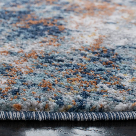 Safavieh Aston 6'-7" x 6'-7" Rug in Navy / Gold